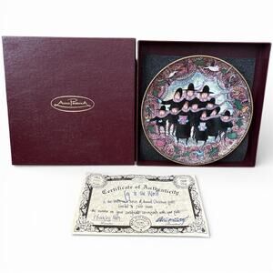 Anna Perenna “Joy To The World” P Buckley Moss Germany Porcelain Plate COA #1891
